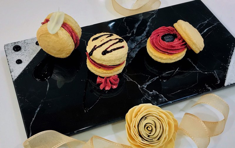 藍莓馬卡龍・創意烘焙手作・平板教學・一人成班 - 烘焙/烹飪/料理 - 新鮮食材 