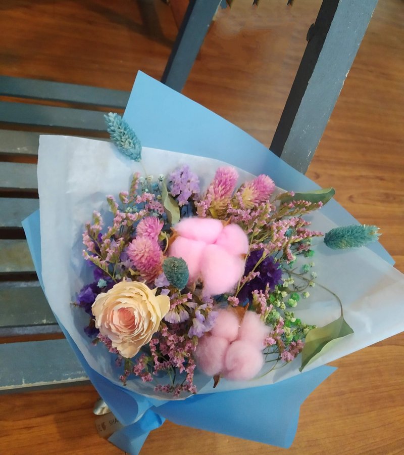 甜蜜心意款 乾燥花束 生日花禮及見面小花束 - 乾燥花/永生花 - 植物．花 
