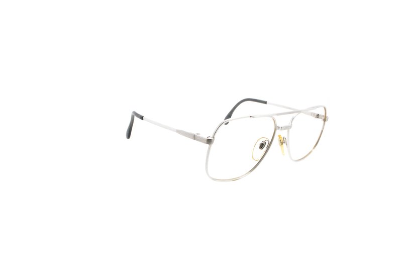 可加購平光/度數鏡片 羅敦司得 Rodenstock AXEL WD 80年代德國製古董眼鏡 - 眼鏡/鏡框 - 其他金屬 銀色
