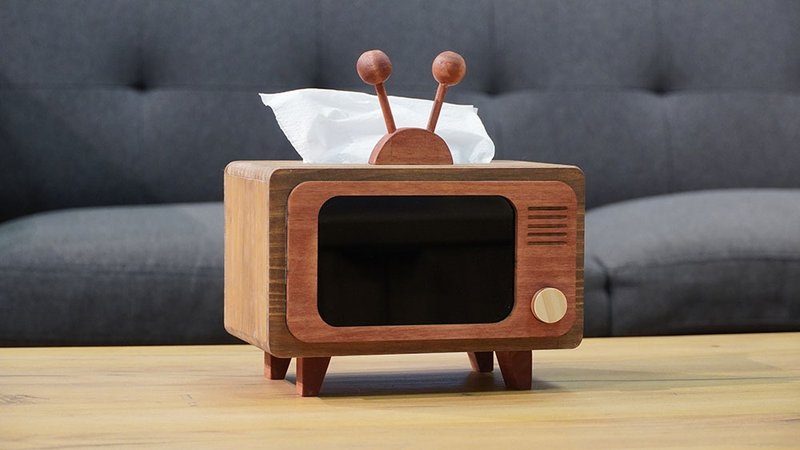 [Woodworking Experience] Retro TV Tissue Box(Storage Box) Classes Started in Taiwan - งานฝีมือไม้/ไม้ไผ่ - ไม้ 