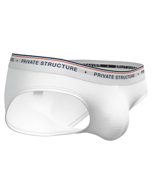 Private Structure 授權經銷 CHUMM! 男士迷你三角內褲 | 微風白 | 95%棉+5%彈性纖維