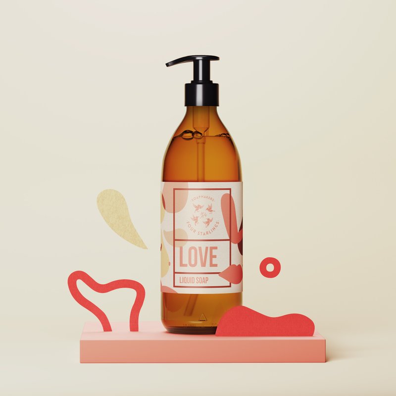 Love Liquid Soap - Grapefruit, Patchouli & Ylang Ylang - Soap - Essential Oils 