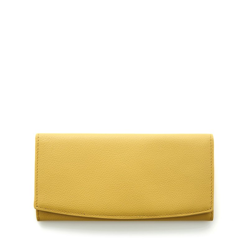 Arch Long Clip-Yellow - Wallets - Genuine Leather Yellow