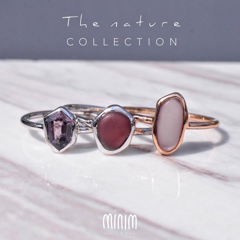 Spinel gemstone ring, The Nature model #minimthenature #minimsignature R523 - 戒指 - 純銀 
