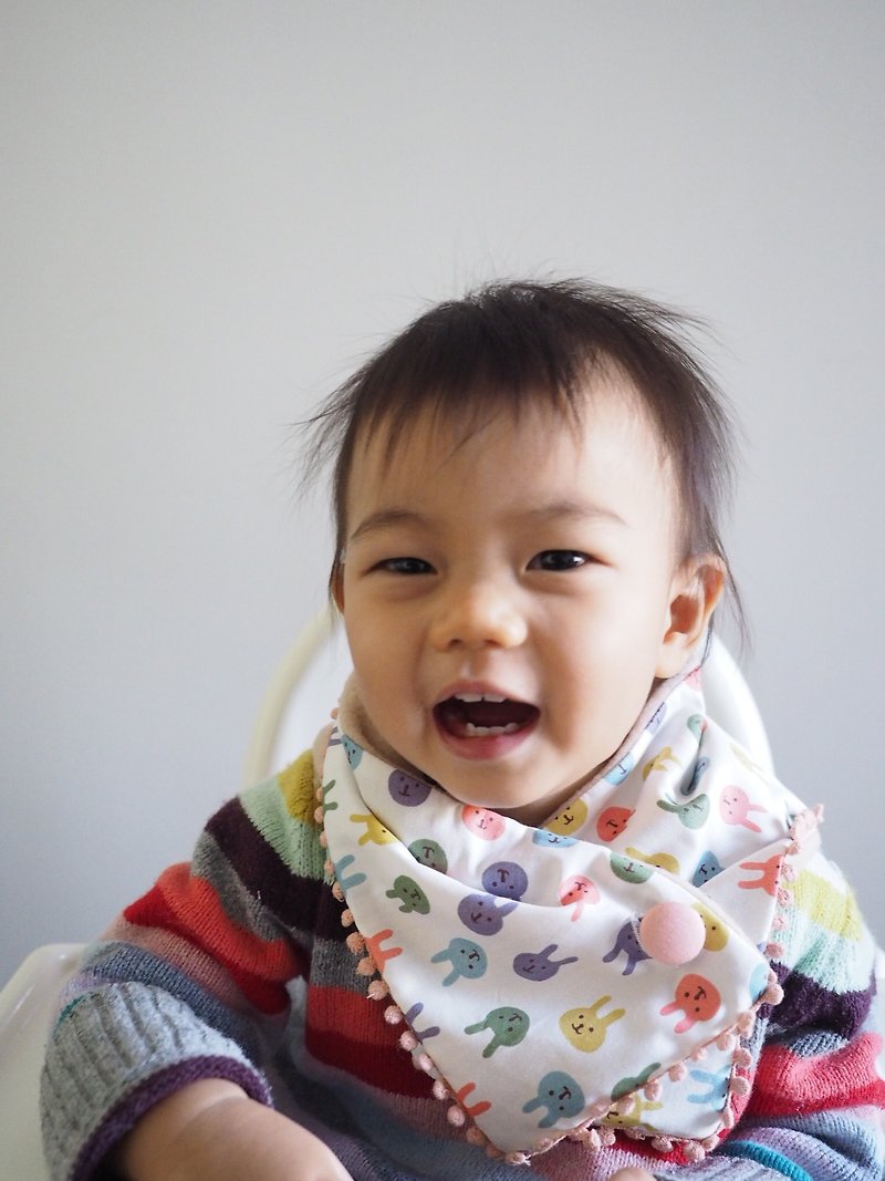 Handmade cute rabbit pattern baby/kid scarf - Scarves - Cotton & Hemp Multicolor