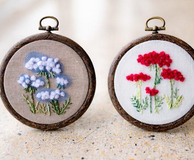 ノラニンジンの花刺繍制作キットa F Eモール刺繍糸でつくる簡単刺繍キット 設計館art Fiber Edo Diy 手工藝包 Pinkoi