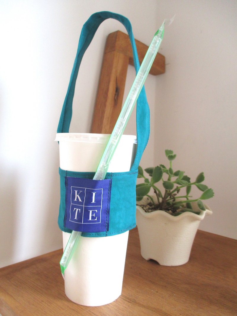 小風箏-環保杯套-湖水 - 杯袋/飲料提袋 - 其他材質 多色