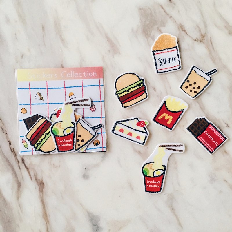 Delicious food/stickers - Stickers - Paper Multicolor