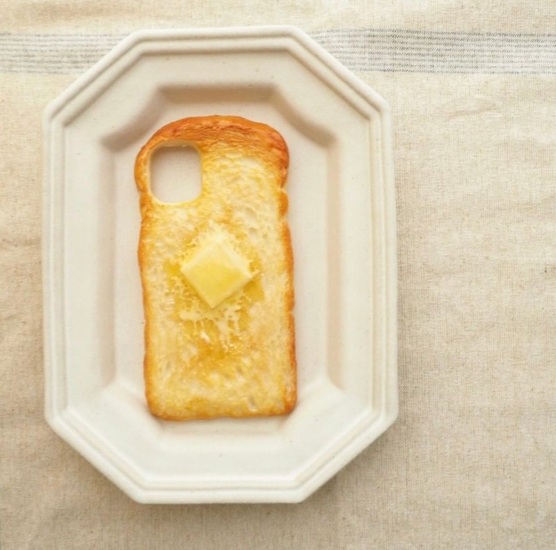 iPhone11pro / butter toast iPhone case - 手機殼/手機套 - 黏土 咖啡色