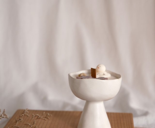 * vintage candle ❀ 小さな陶器製 キャンドル vintage candle ❀ 小さな陶器製 キャンドル