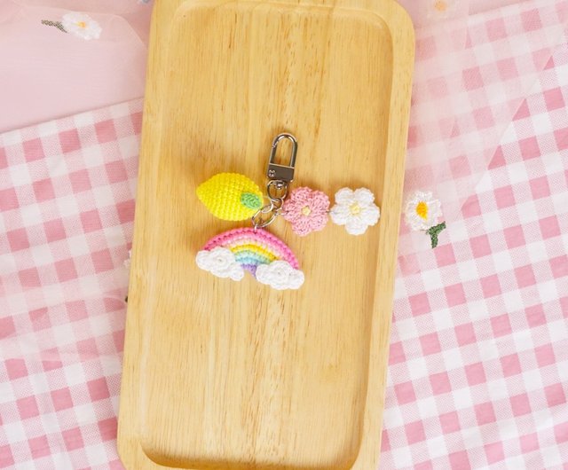 かぎ編み»立体レモンの編み方♡おままごとにも♪キーホルダーや