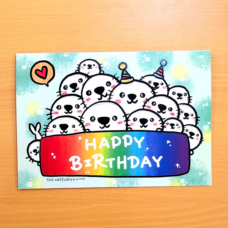 **AVAILABLE IN TWO SIZES**LARGE CARD/CARDS - Happy Birthday Leopard - Cards & Postcards - Paper Multicolor