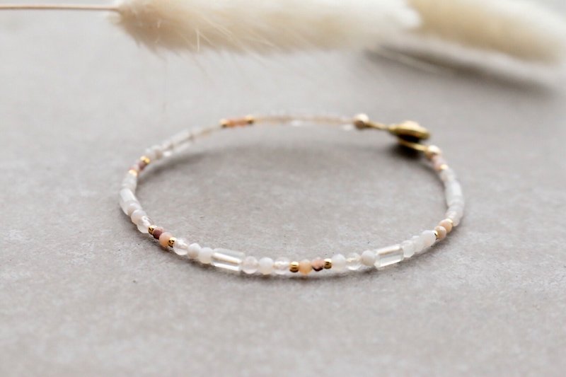 Opal Brass Bracelet 1120 - Argentina Come on - Bracelets - Gemstone Pink