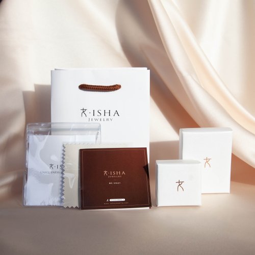 Isha Jewelry 純銀輕珠寶 加購 l 品牌包裝 l 禮盒提袋