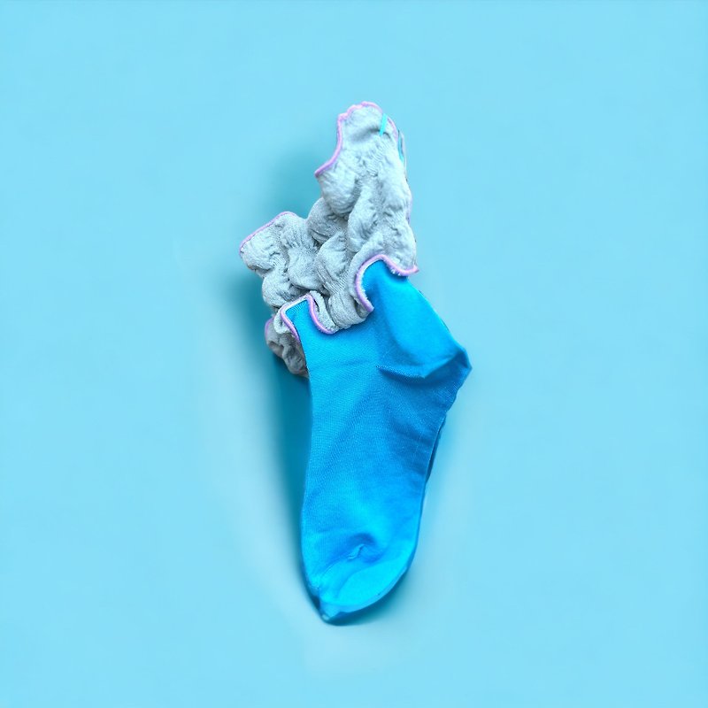 オンリーワン　ポコポコ靴下　ブルー - 其他 - 其他材質 藍色