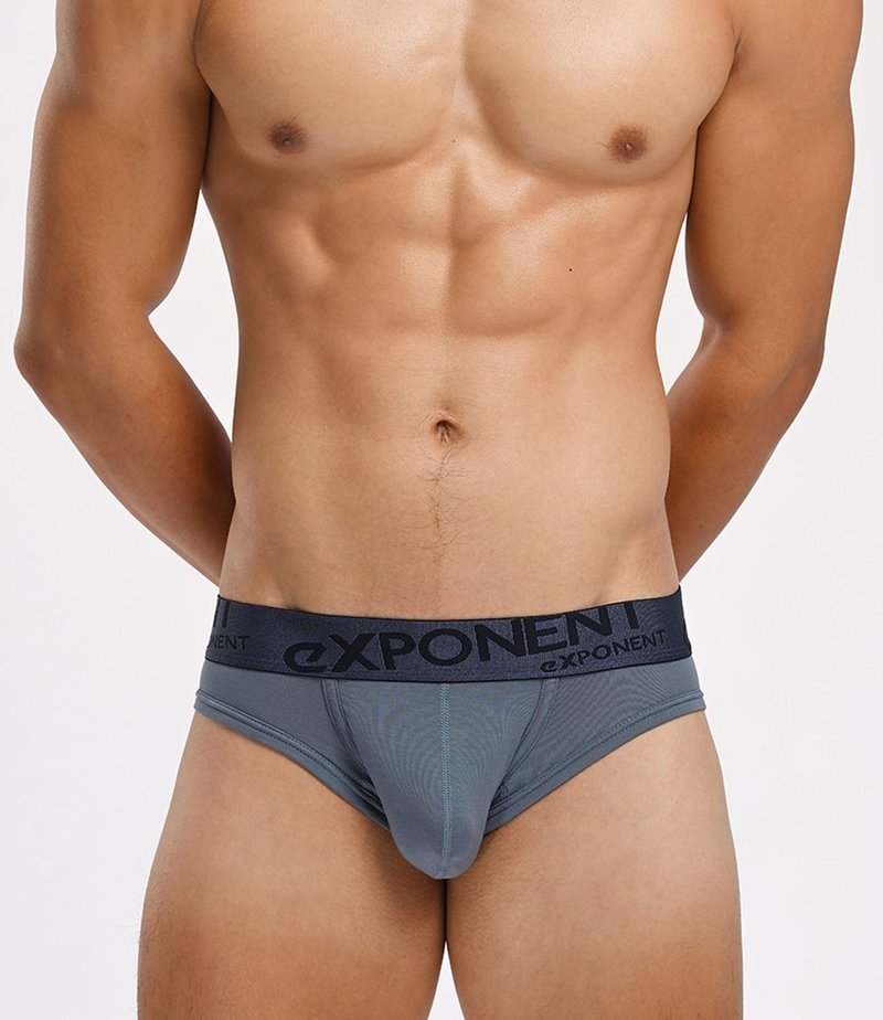 (6color)eMBRACE 2.0 - 50 Lenzing Extreme Comfort Modal Brief-Grey Blue - ชุดชั้นในผู้ชาย - ไนลอน สีน้ำเงิน