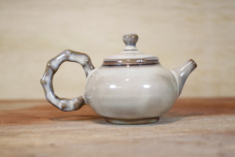 【母親節禮盒】鈞窯柴燒茶壺 名家葉敏祥手作陶精品 - 茶壺/茶杯/茶具 - 陶 