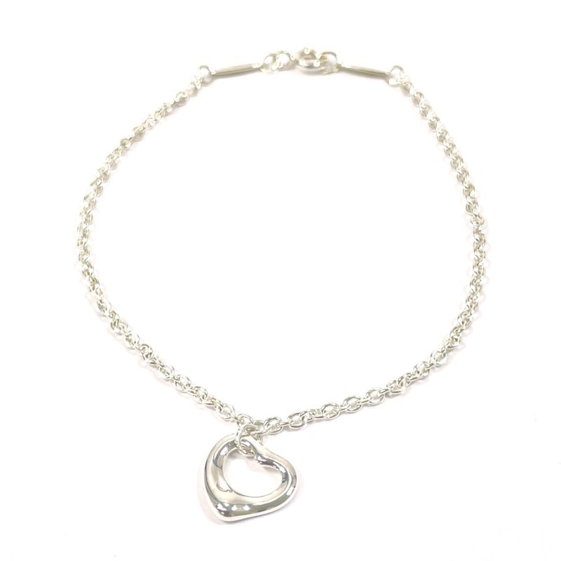 【日本直送 中古美品】ティファニー TIFFANY&Co. ブレスレット オープンハート エルサペレッティ シルバー925 - 手鍊/手環 - 純銀 銀色