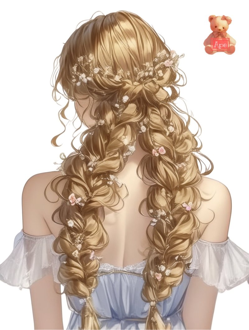 オリジナル人物ステッカー 装飾ステッカー  5枚入 - 貼紙 - 紙 