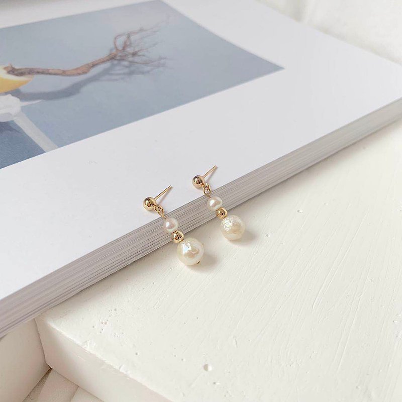 Pearl Earrings & Clip-ons - Nang well-designed natural pearl earrings can be changed to ear clips