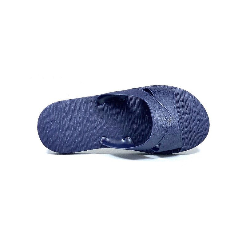 Fast Shipping | Indoor and outdoor dual-use ultra-light material blue and white mop waterproof durable durable made in Taiwan deep sea blue - Slippers - Rubber Blue