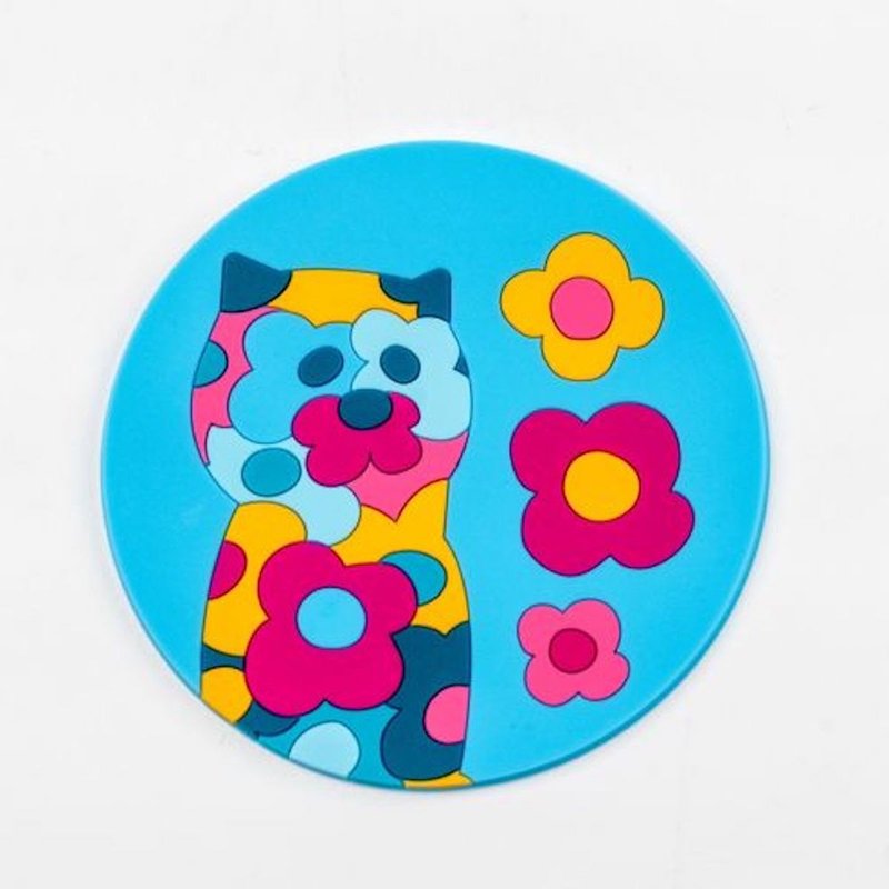 Jeff KOONS_Puppy flower dog coaster set of two pieces - Other - Plastic Multicolor