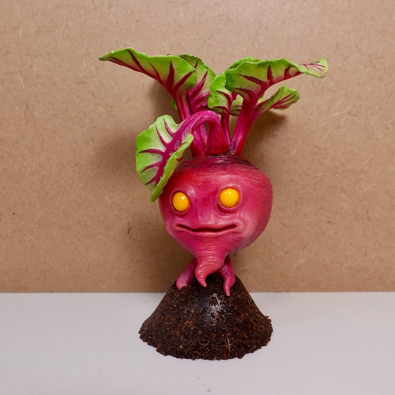 【Beetroot】(Yellow Eyes) (Free Pumpkin Mask) Movable Joints Doll - ตุ๊กตา - เรซิน สีแดง