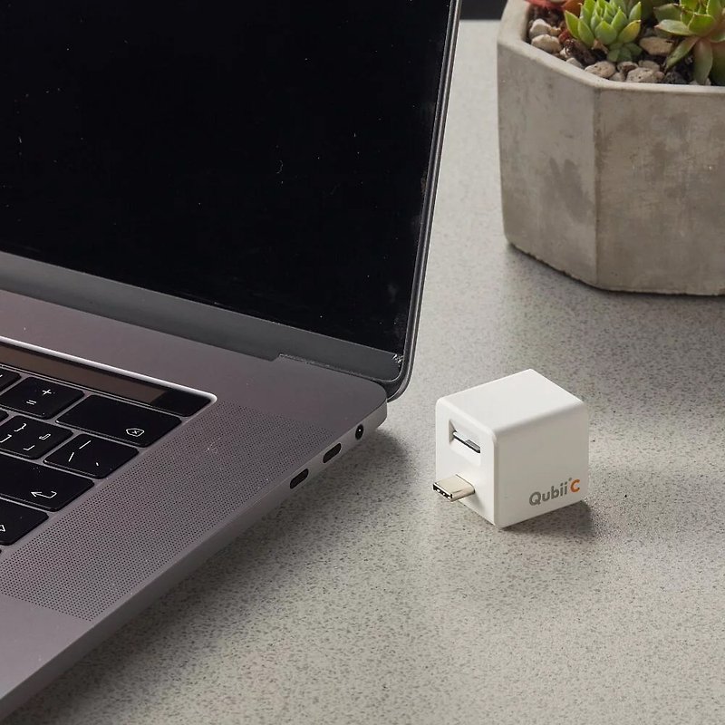 Qubii Duo USB-C White - แฟรชไดรฟ์ - พลาสติก ขาว