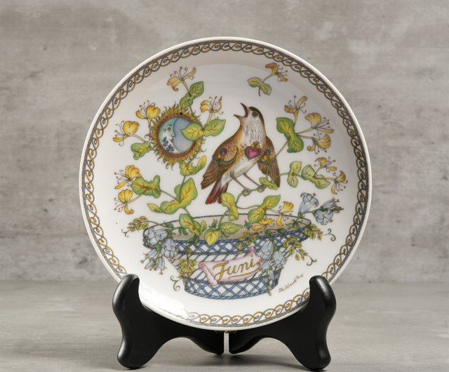 1970年代のドイツの有名な磁器フッチェンロイターライオンブランドの鳥