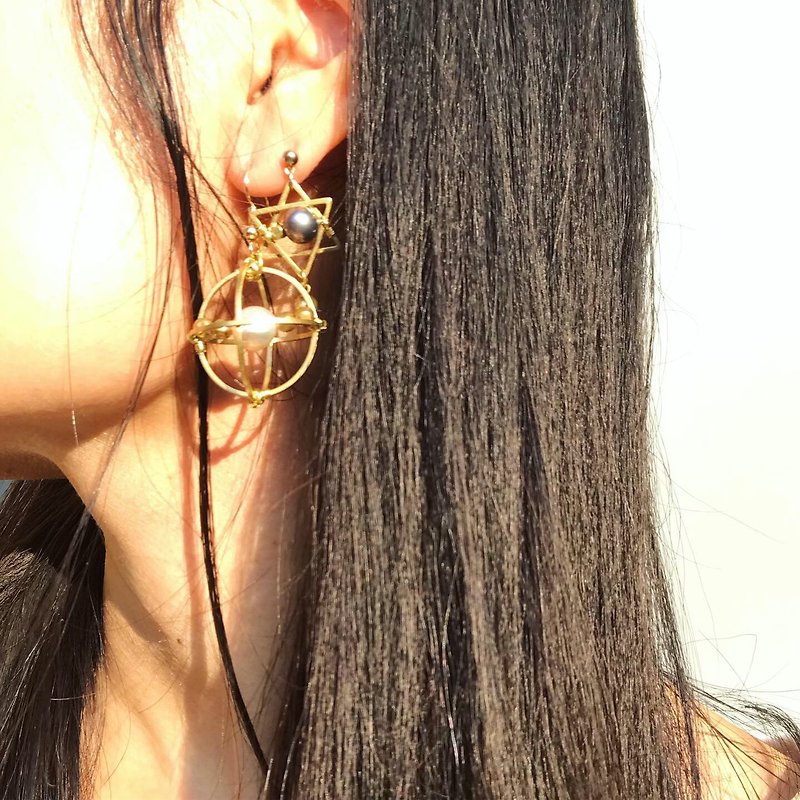 【Lost And Find】Natural  quartz crystal earring