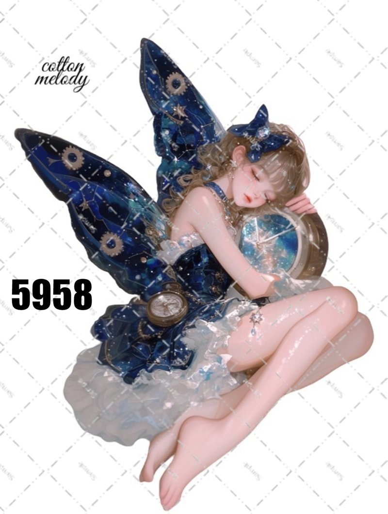 original sticker no.5958 人物ステッカー オリジナルステッカー 人物ステッカー 女の子ステッカー オリジナル人物ステッカー - 貼紙 - 紙 