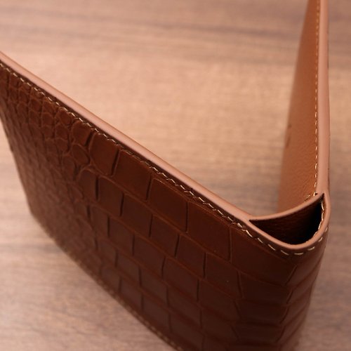 Long clip-Himalaya crocodile leather - Shop DK.leathercraft Wallets - Pinkoi