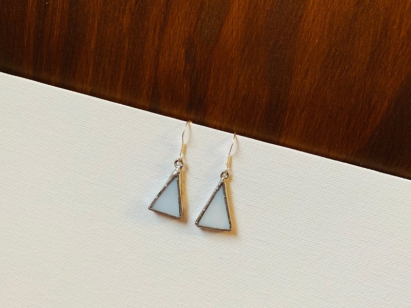 Small Mountain Two | Glass Mosaic Earrings - ต่างหู - แก้ว 