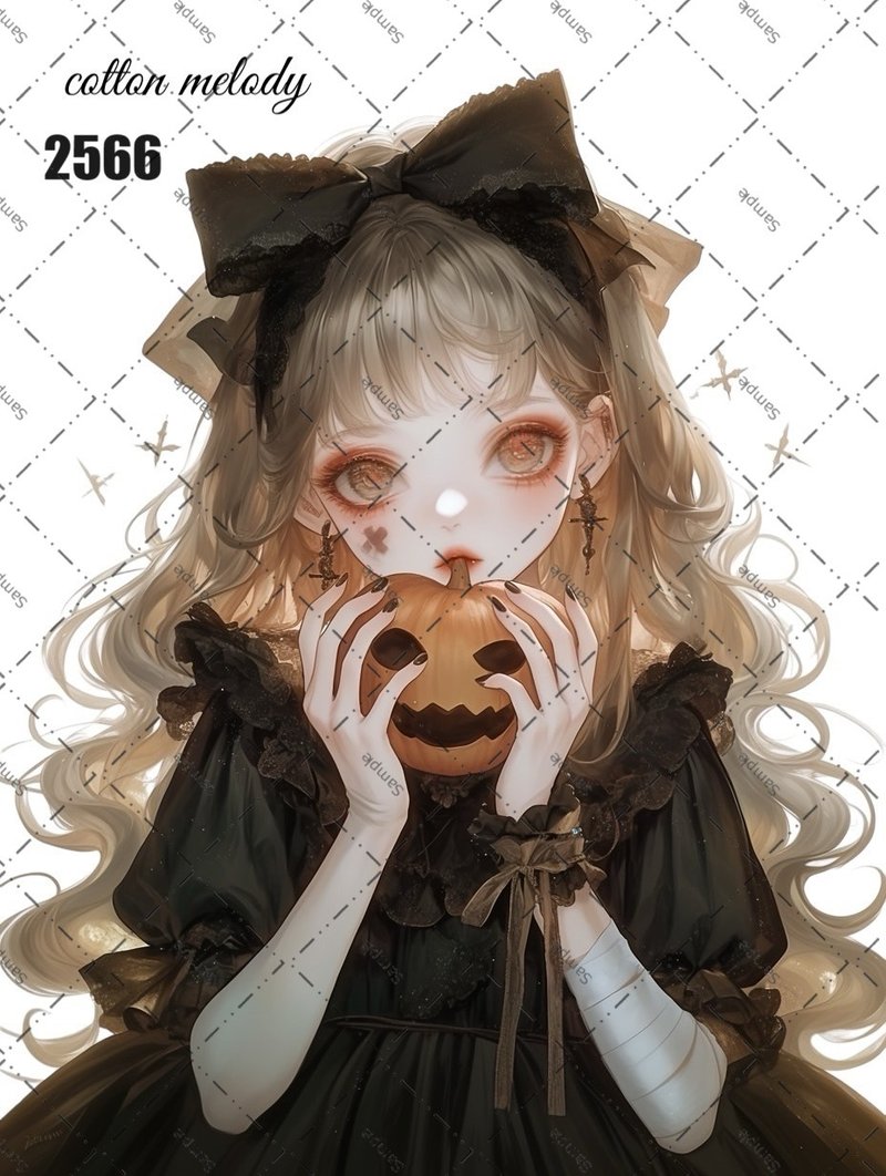 original sticker no.2566 人物ステッカー オリジナルステッカー オリジナル人物ステッカー 装飾ステッカー cotton melody - 貼紙 - 紙 