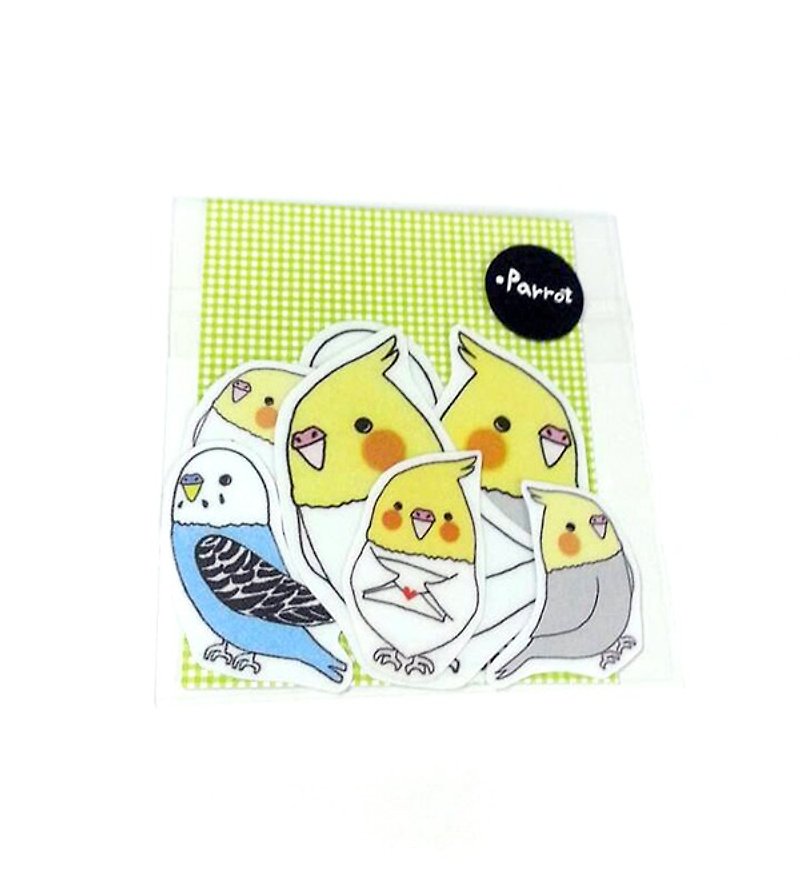Parrot \ Xuan Feng / parrot / tiger skin \ waterproof stickers - Stickers - Paper Yellow