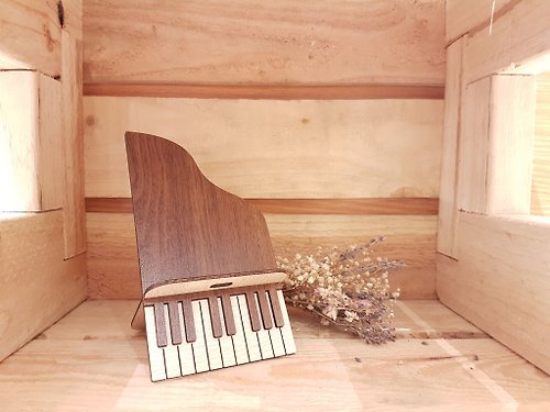 木頭方程式 【教師節禮物】木頭手機座─鋼琴