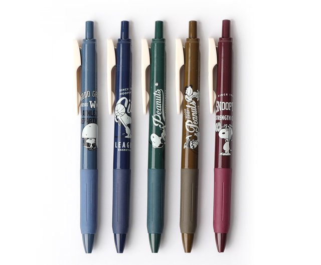 ピーナッツ スヌーピー レトロボールペン 5 スポーツ - スヌーピー文具