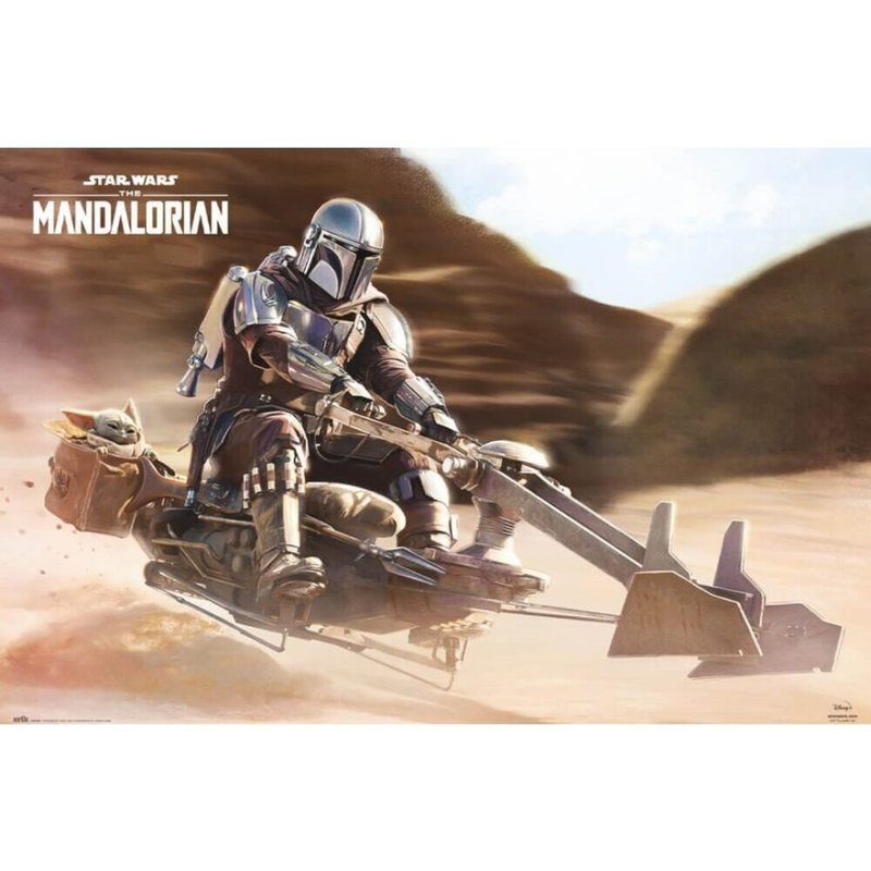 【スター・ウォーズ】マンダロリアン（スピード） STAR WARS THE MANDALORIAN 輸入ポスター - ポスター・絵 - 紙 カーキ