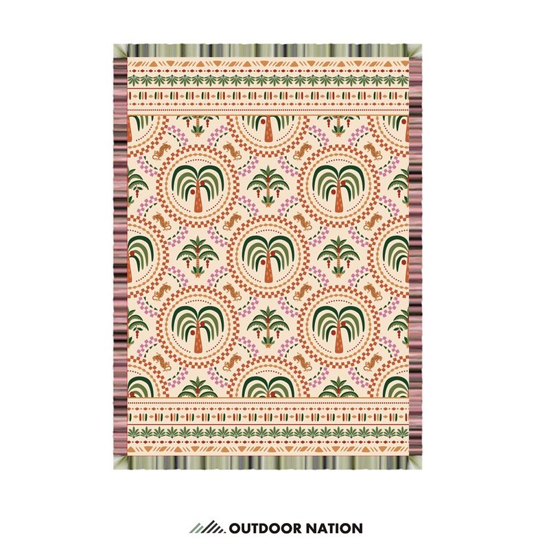 Outdoor Nation戶外萬用毯加長版豹之森 Forest of Chasing Light - 露營用品 - 棉．麻 