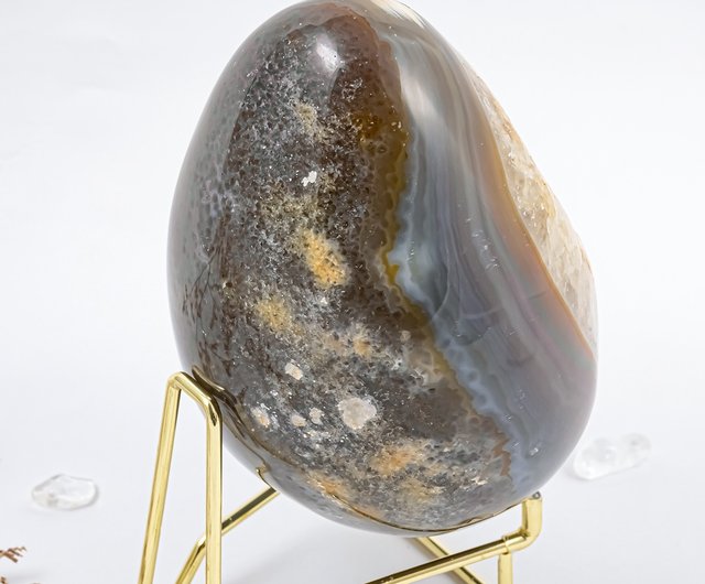 アゲート幸運卵 360996 - ショップ 石の王 King Stones 置物 - Pinkoi