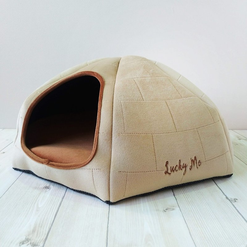 Igloo No. 2 - Little Cream Ball 11 Colors Cat Nest Cat Lover Entry Model - Bedding & Cages - Other Man-Made Fibers Khaki