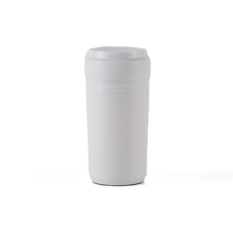駱駝牌 280ml/350ml 玻璃膽真空保溫杯膠殼膠蓋 灰白色 (GW) - 保溫瓶/保溫杯 - 其他材質 白色
