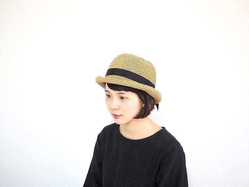 KIKONO帽子【Margaret-マーガレット】 - 帽子 - その他の素材 ブラウン