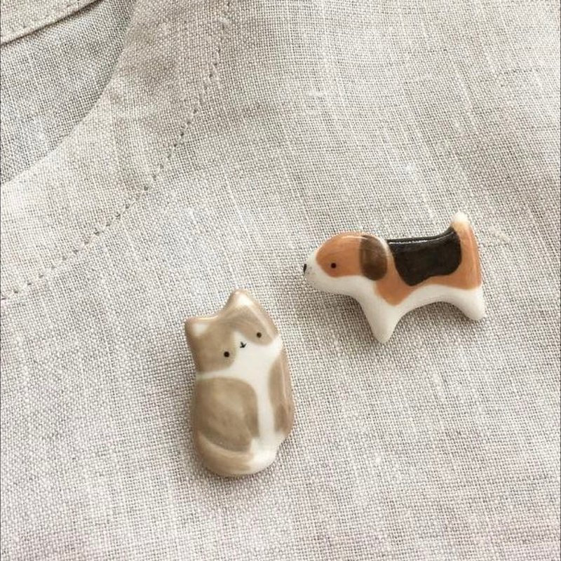 Customized pet puppy ceramics - ของวางตกแต่ง - เครื่องลายคราม หลากหลายสี