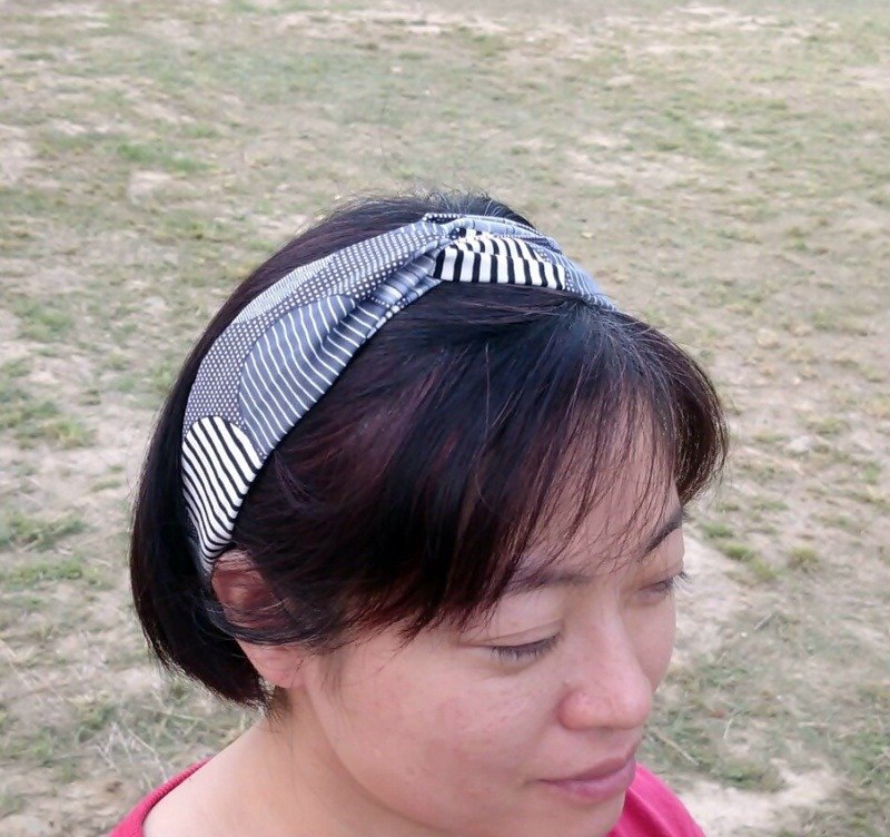 Half round cross section headband ~*SK* - Hair Accessories - Cotton & Hemp 