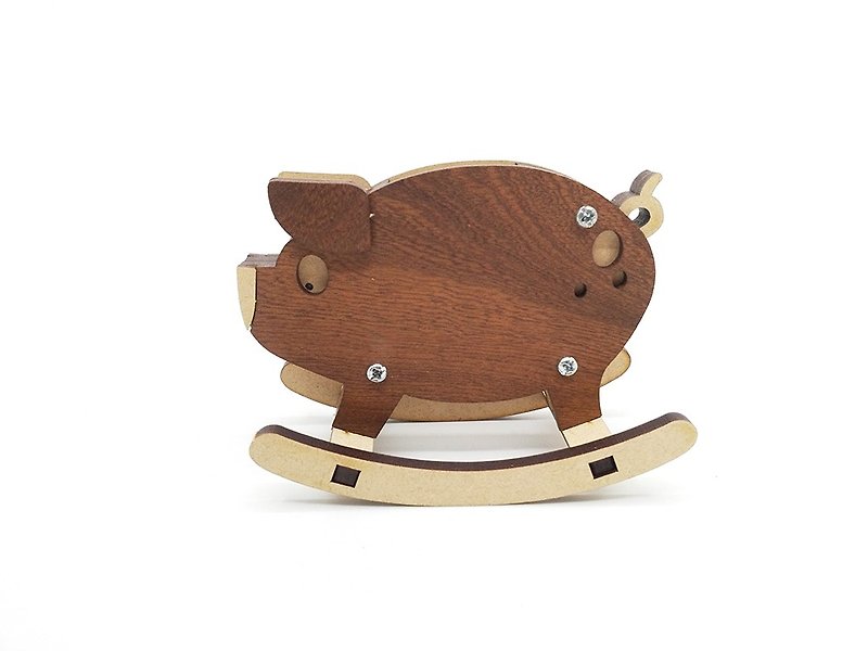 小動物ペンホルダー（小豚）ペンホルダー小おもちゃ - ペン立て - 木製 