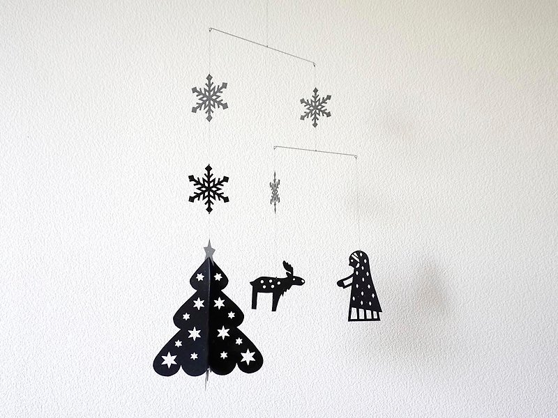 Mobile Christmas C 2 - Wall Décor - Paper Black
