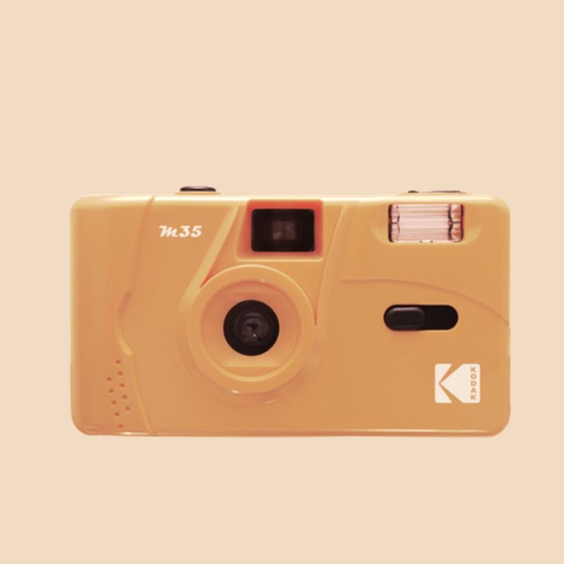 【Kodak 柯達】底片相機 M35-MILK TEA-奶茶色 - 相機/拍立得/底片相機 - 塑膠 黃色