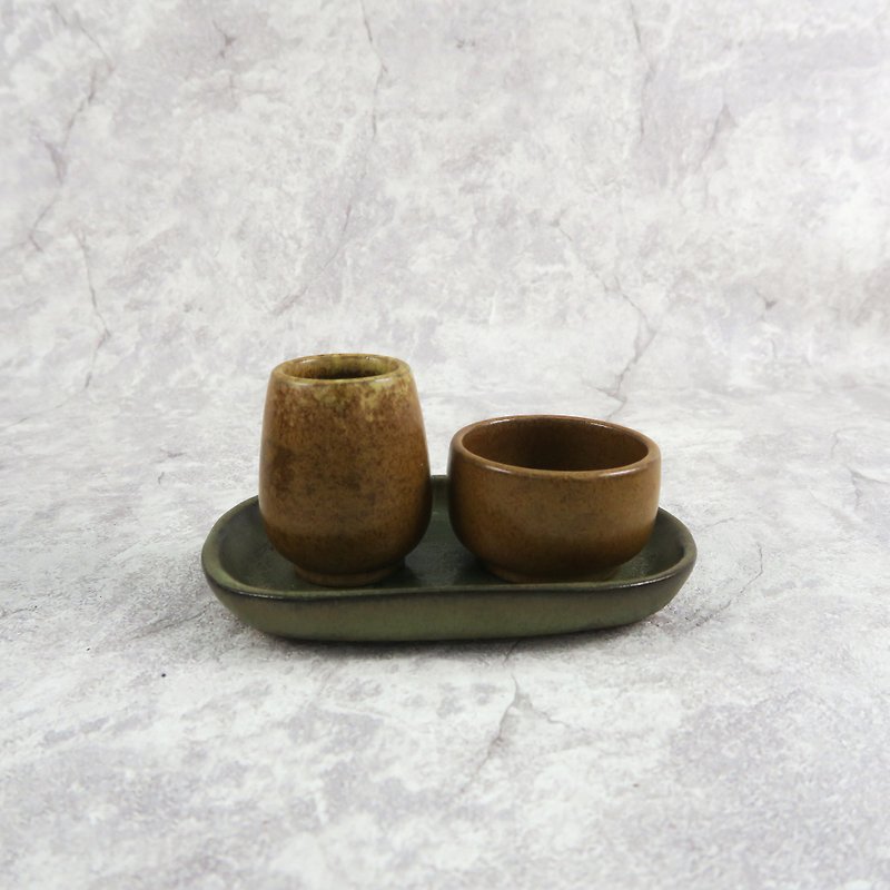 添興窯/經典燒聞香杯(咖啡) - 茶壺/茶杯/茶具 - 陶 咖啡色