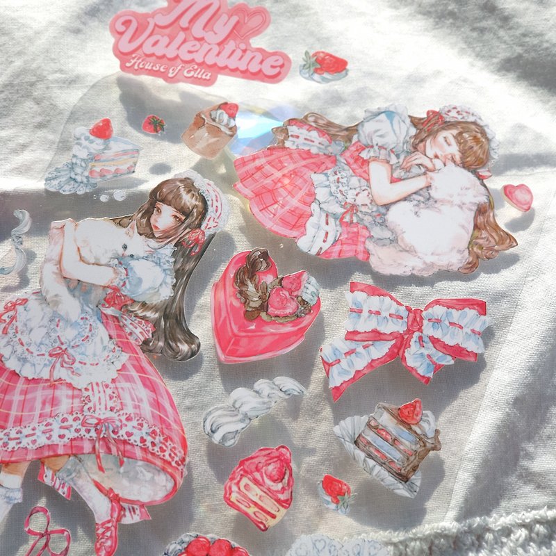 My Valentine seal sticker - Stickers - Plastic 